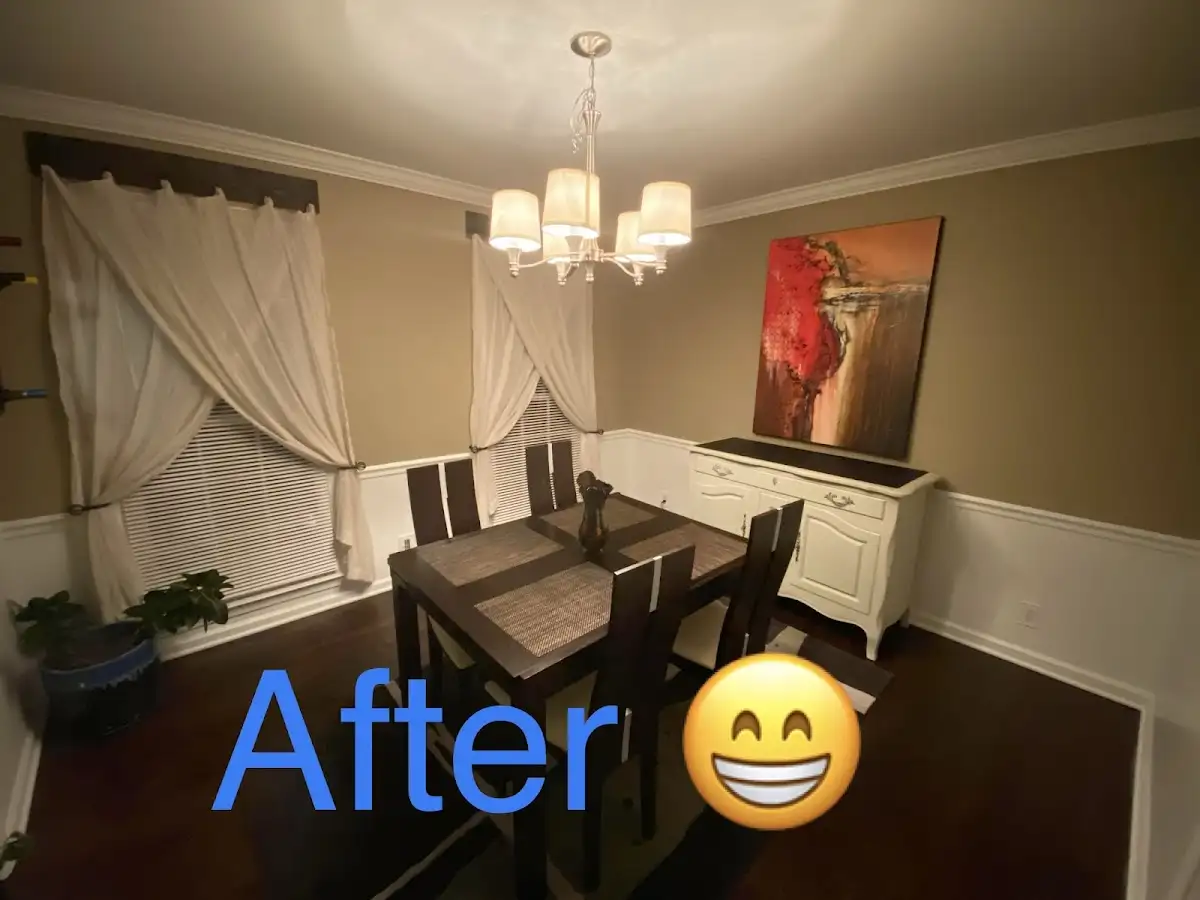 Professional dining room restoration after water damage in Freeport